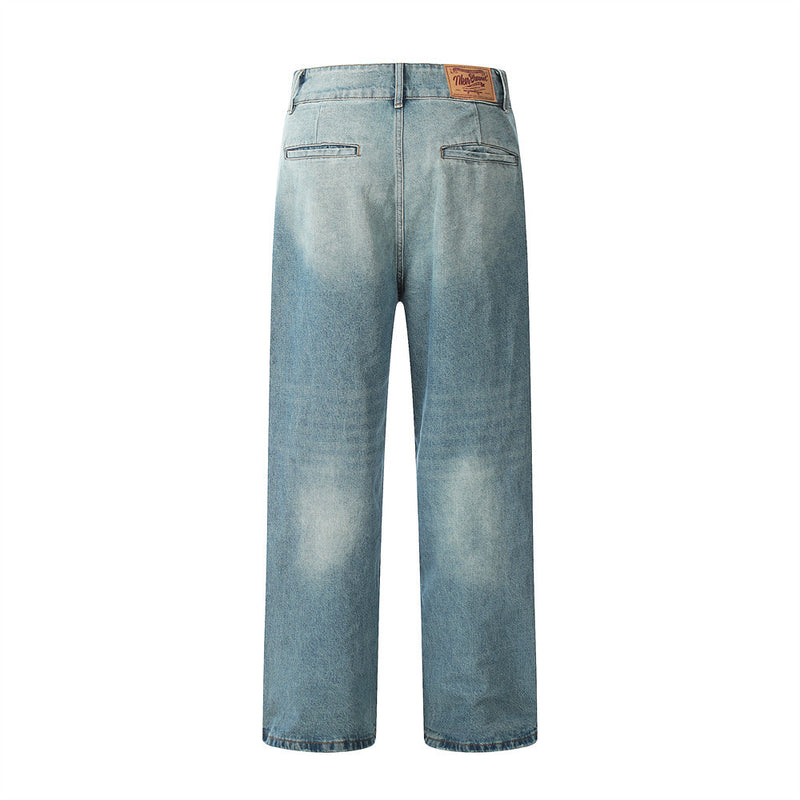 Men Jeans Loose All-Match Casual