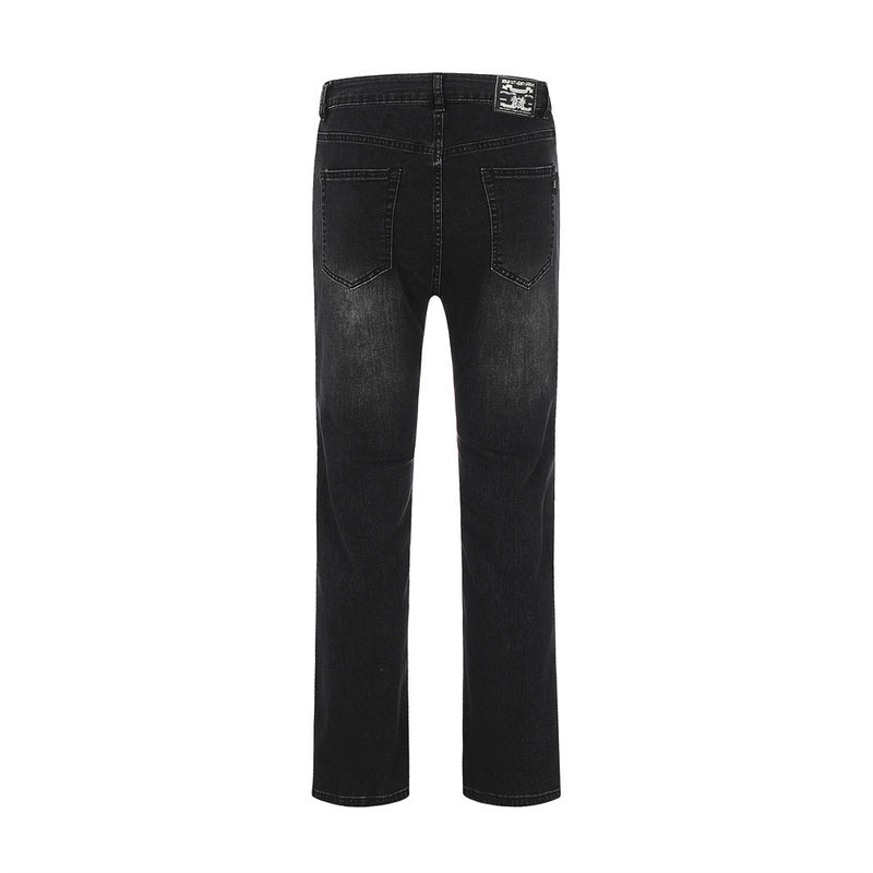 Men Jeans Retro Distressed Loose Trendy Casual