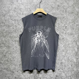 Purple Brand Tank T Shirts Sleeveless T-shirt Vest