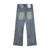 Men Jeans Loose Flared Pants Leisure