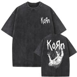 Washed Vintage Rock Band Korn Falling Away From Me