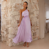 Women Dress Fashionable Slim-Fit Hollow-out Pleated Dress