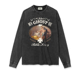 Unisex Long Sleeve Shirt Autumn and Winter Long Sleeve T-Shirt Loose