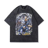 Men T-Shirt Skeleton Distressed Oversize