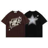 Men T-shirt Graffiti Printing Vibe Summer