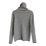 Women Pullover Sweater Slim Stretch Turtleneck