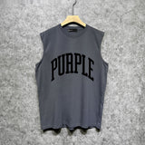 Purple Brand Tank T Shirts Sleeveless T-shirt Vest