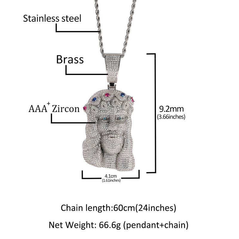 Jewelry Hip Hop Diamond Pendant Necklace Royalty Spectrum Egypt Pieces Cannabis