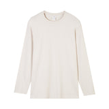 Pure Cotton Round Neck Long-sleeved T-shirt