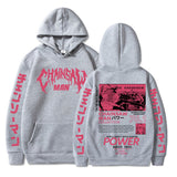 Chainsaw Man Anime Hooded Power Graphic Print Hoodie