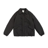 Unisex Coat Vintage Winter Loose Lapels Cotton Coat