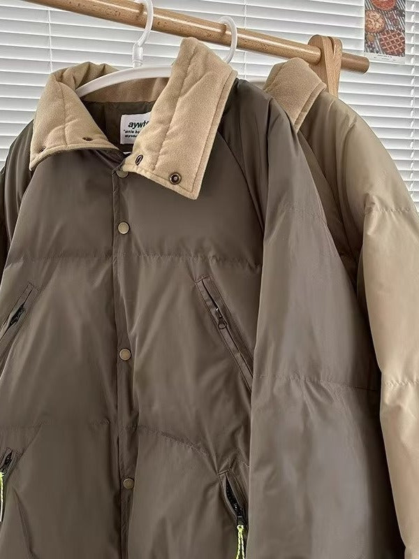 Men Cotton Coat Couple Thickened Cotton Padded Coat