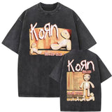Washed Vintage Rock Band Korn Falling Away From Me T shirt