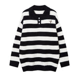 Women Sweater Striped All-Matching Couple