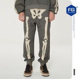 Kapital Pants Autumn and Winter Skeleton Pingtian Hehong Loose Terry Beam Feet Trousers Sweatpants