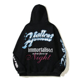 HS Hoodie Black Panther Print Loose Casual