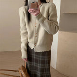 Women Knitted Cardigan Sweater