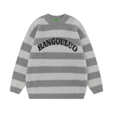Women Sweater Vintage Jacquard Knitted Top