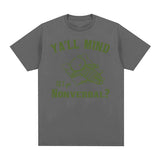 Yall Mind If I Go Nonverbal Bear Retro Graphic T Shirt Funny