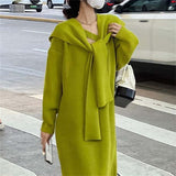 Women Pullover Sweater Loose Knitted Sweater Shawl