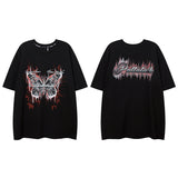 Men T-Shirt Butterfly Graffiti Printing