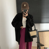 Women Knitted Cardigan Loose Temperament Long