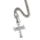 Jewelry T Square Zircon Vintage Cross Pendant Copper Trend Egypt Pieces Crosses St. Valentine's