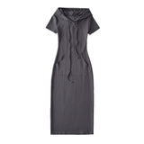 Women Dresses Slim Fit Hip-Wrapped Mid-Length Dress