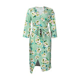 Women Dress Women's V-neck Print Dress