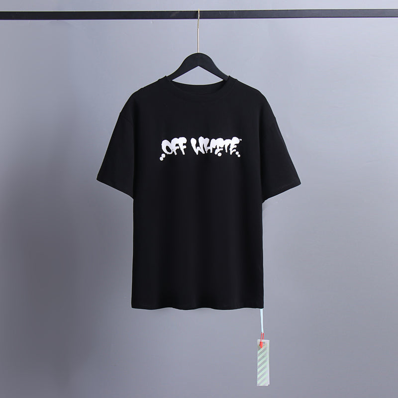 Ow T Shirts Printed Male and Female Trendy Brand Short Sleeve
