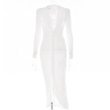 Women Dress Sexy Pleated Dress
