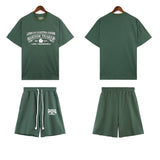 Denim Tears T Shirt Shorts Short Sleeve T-shirt Men and Women Sports Shorts Suit(Options need to be purchased separately)