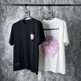 CHH Chrome Heart T Shirts Chrome Hearts Pink Sanskrit Short Sleeve T-Shirt