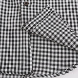 Men Long Sleeved T Shirt Contrast Color Stitching Long-Sleeved Shirt Men's Lapel Shirt Coat Spring and Autumn