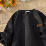 Men's T Shirt Summer Retro Casual Loose Suede