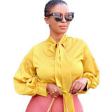 Women Tops Long Sleeve Solid Color Long Sleeve Shirt