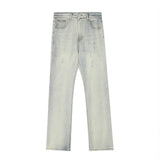 Men Jeans Retro Worn Loose All-Matching