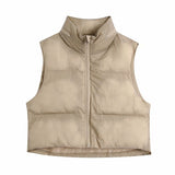 Women Cotton Coat Lightweight down Vest Winter