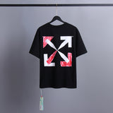 Ow T Shirts Graffiti Arrow Print Men and Women