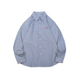 Unisex Shirt Cityboy Long Sleeve Casual All-Match Loose Striped