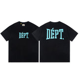 Gallery Dept T-Shirt Letter Pattern Washed Old Short Sleeve T-Shirt