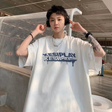 Men T Shirt Heavy Cotton Summer plus Size Loose