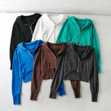 Women Hoodie Sexy Sports Jacket Running Fitness