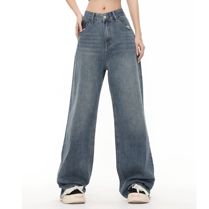 Men Jeans Pocket Decoration Loose Wear