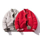 Mens Vintage Jackets Embroidered Jacket Autumn/Winter Baseball Jacket Cotton Jacket