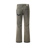 Men Jeans Ripped Leisure Raw Edges