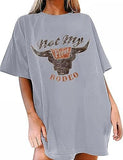 T-Shirt Women Oversized Not My First Rodeo Vintage Tee