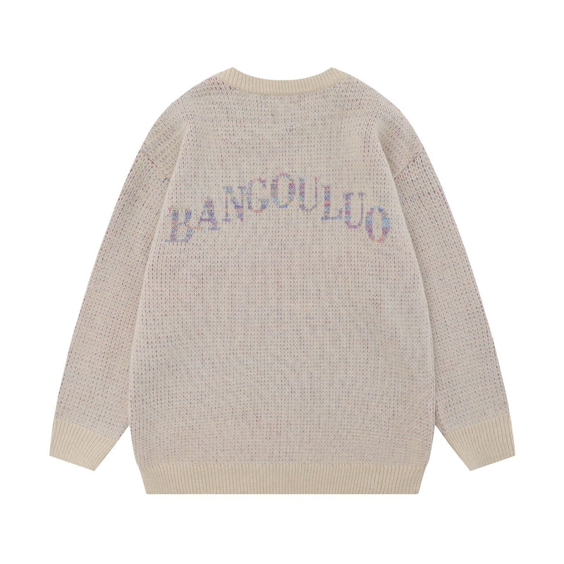 Men Sweater Jacquard Five-Pointed Star Sweater Base