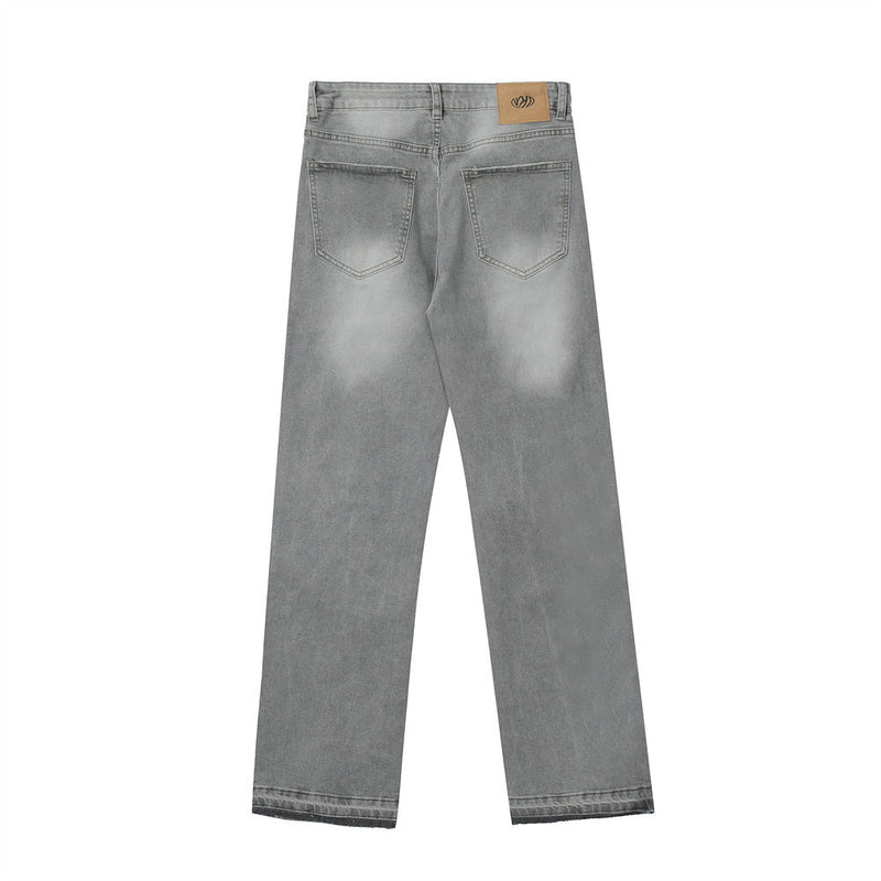 Men Jeans Loose Casual Distressed Burrs
