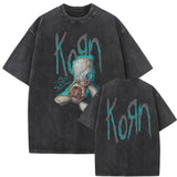Washed Vintage Rock Band Korn Falling Away From Me